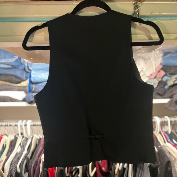 Panther WOMENS black Vest with Buttons & Fully Lined - Picture 5 of 6